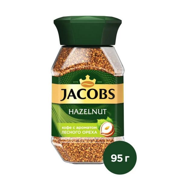 Кофе растворимый JACOBS Hazelnut 1 шт 0,1 кг