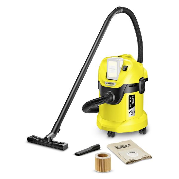 Пылесос Karcher WD 3 Battery желтый/черный